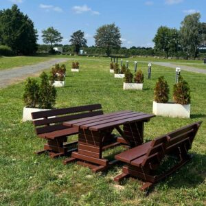 Caravan-Park-Sitzgelegenheit